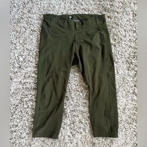 all in motion Olive Green Cropped Track Pants